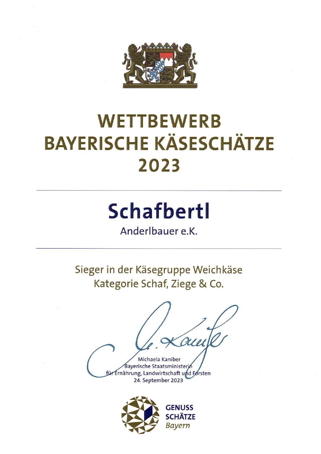 Bayerische Käseschätze 2023