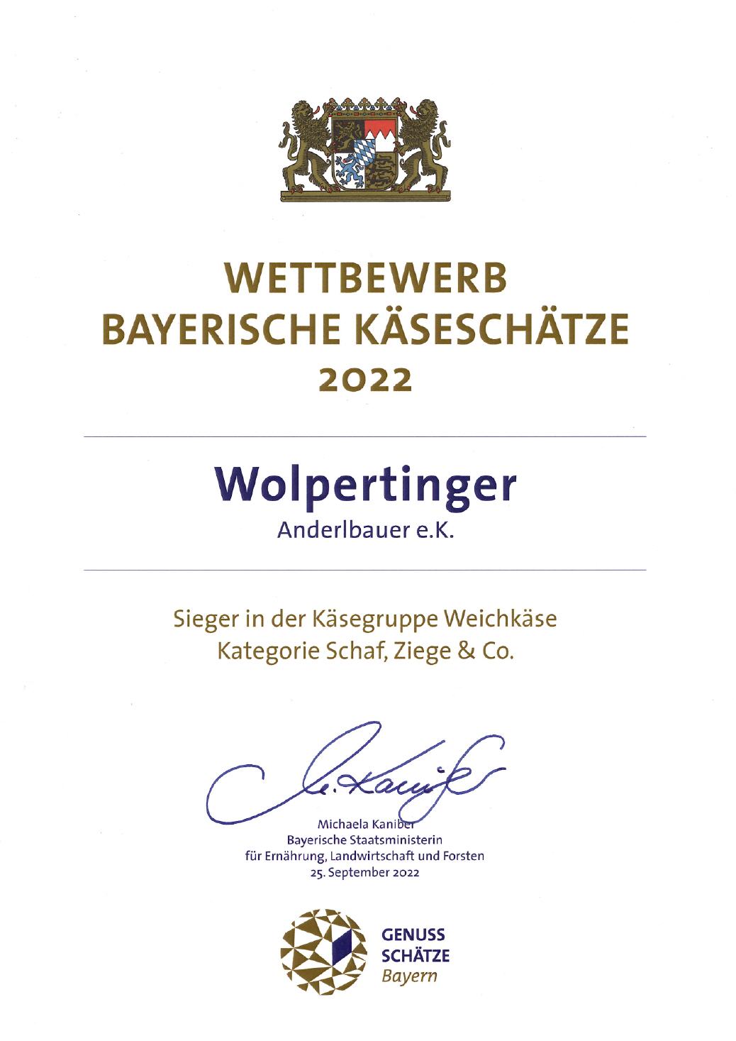 Bayerische Käseschätze 2022