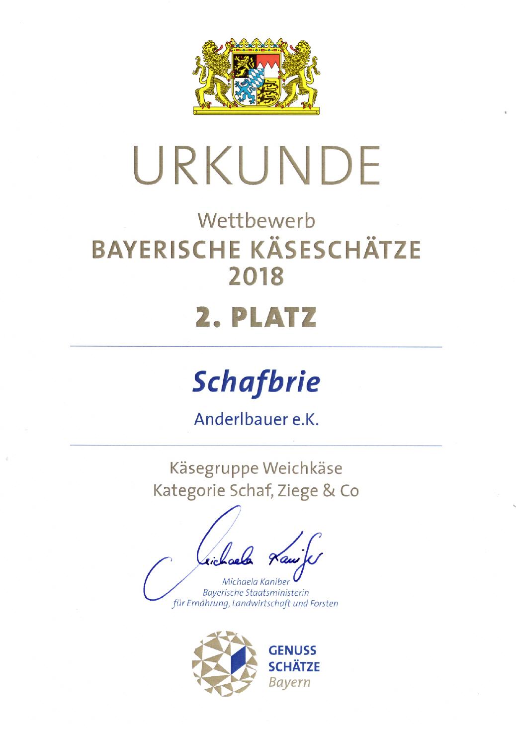 Bayerische Käseschätze 2018